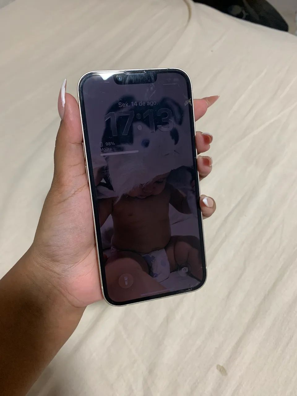 iphone 13 branco 128gb  - Foto 5
