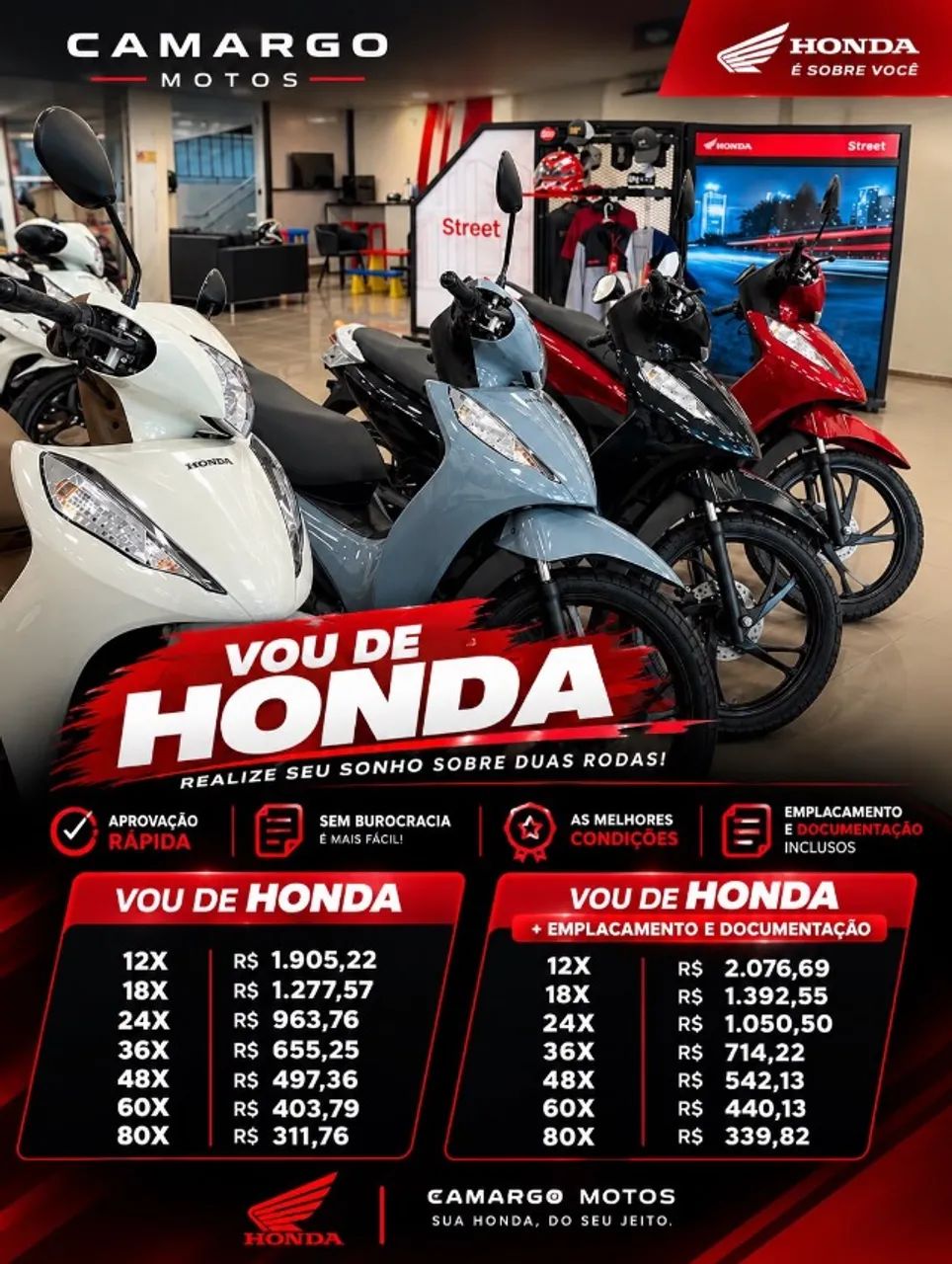 ? QUER SUA HONDA NOVA? ENTÃO FALA COMIGO! ? - Foto 3