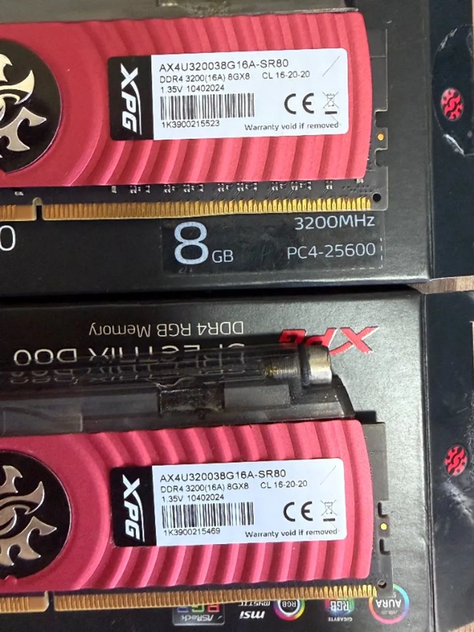 Memória RAM XPG Spectrix D80 RGB 16GB 2x8GB DDR4 3200MHz - Memória