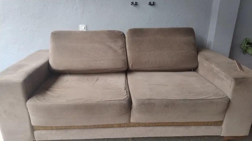 Sofá de Suede 2 lugares