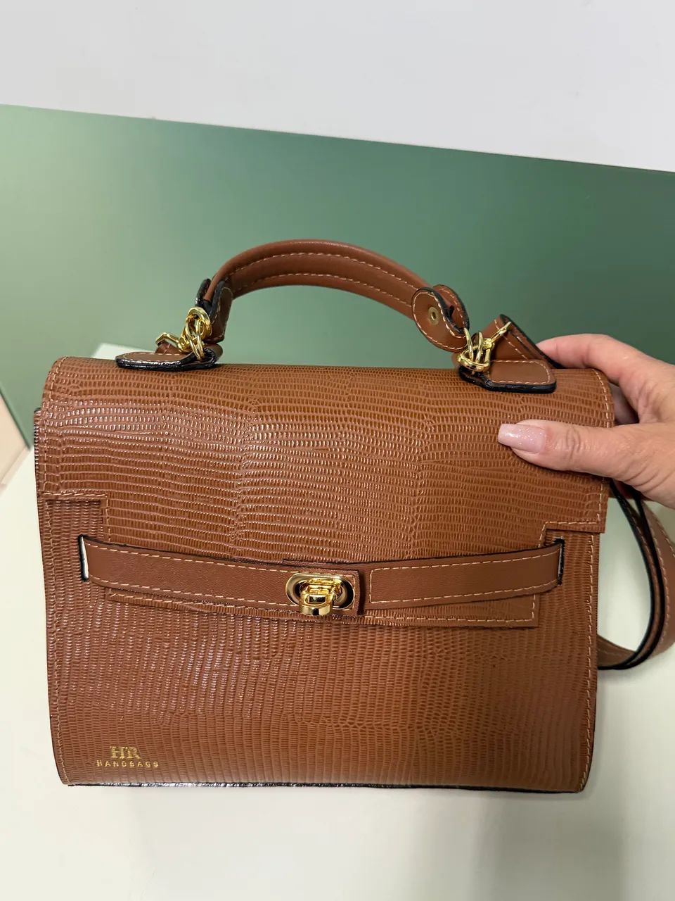 Bolsa de couro legítimo 
