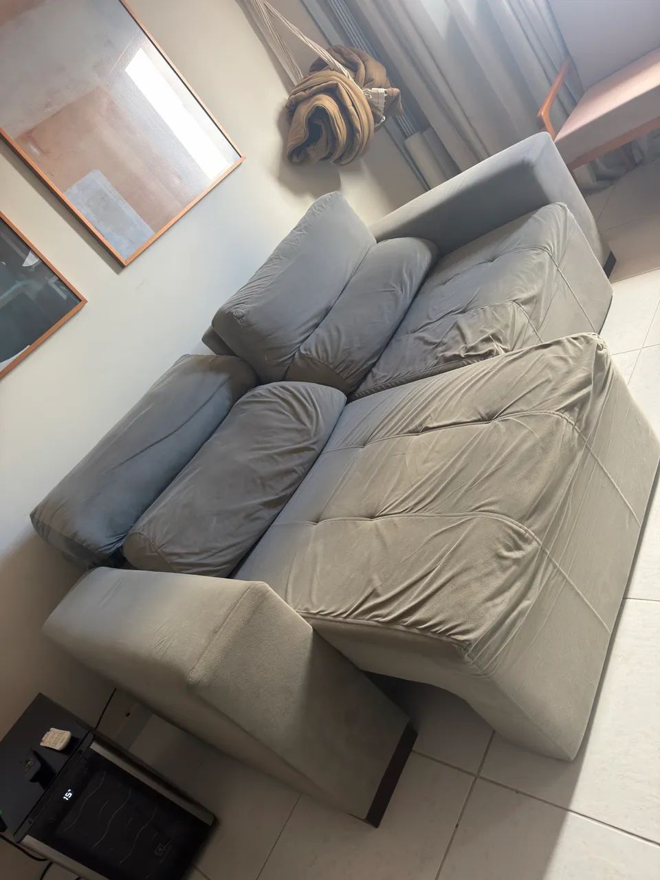 VENDO SOFÁ CAMA RECLINÁVEL E RETRATIL - Foto 2