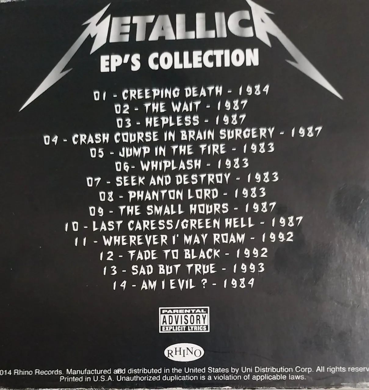 CD Metallica-Ep's Collection - Foto 2