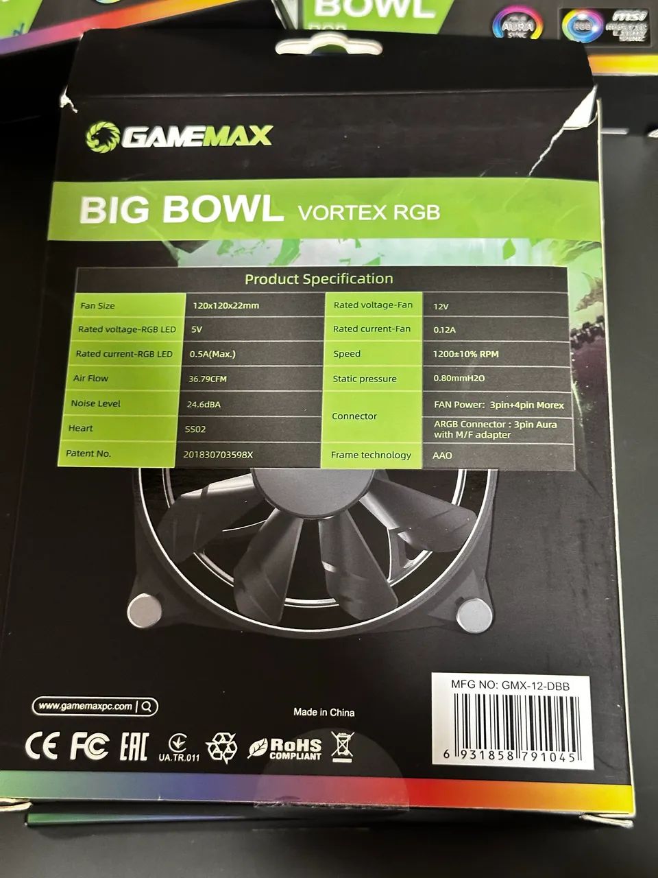 Kit Ventoinha gamemax big bowl fan cooler argb gamer - Foto 5