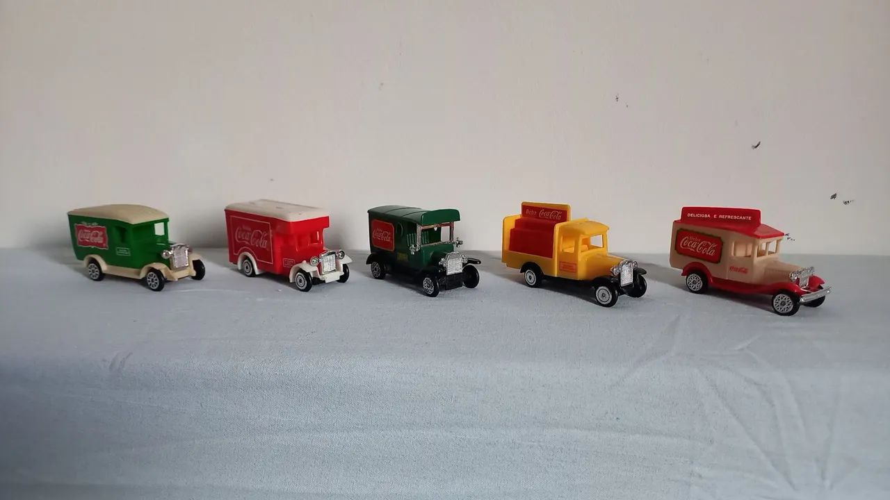 Coleção carrinhos coca cola anos 90 completa!