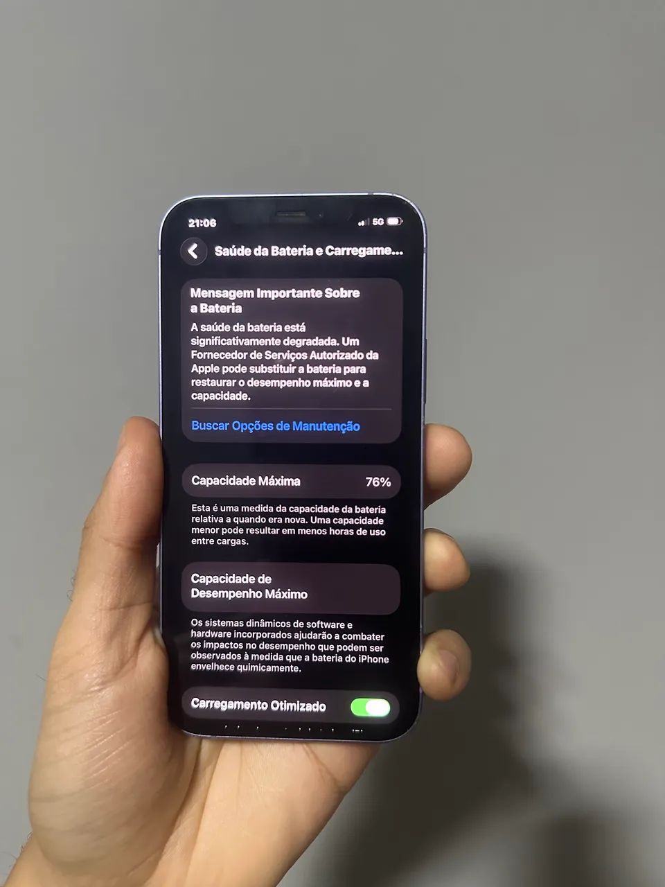 iPhone 12 128Gb Lilás - Todo original  - Foto 3