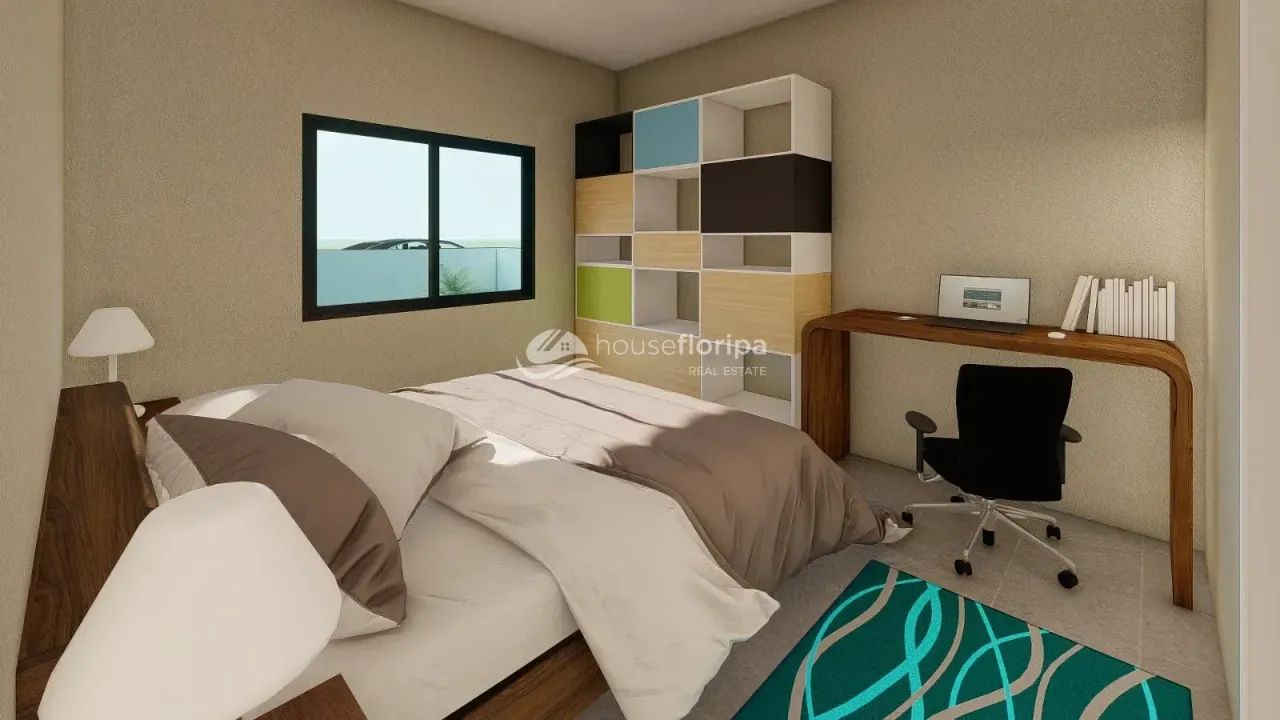 Casa à venda financiável e individual, com 2 dormitórios, no Carianos, Florianópolis, SC - Foto 4
