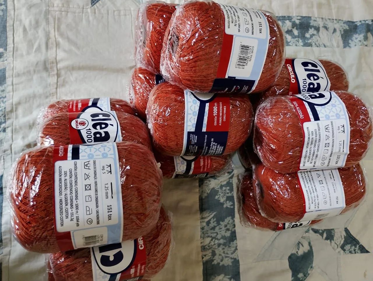 6 Linhas clea 1000 - cor 7529 - lote com 6 