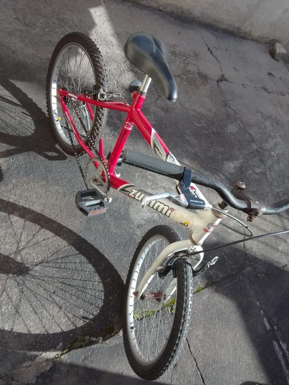 Bicicleta Zummi Milano aro 20 vermelha e branca - Foto 3