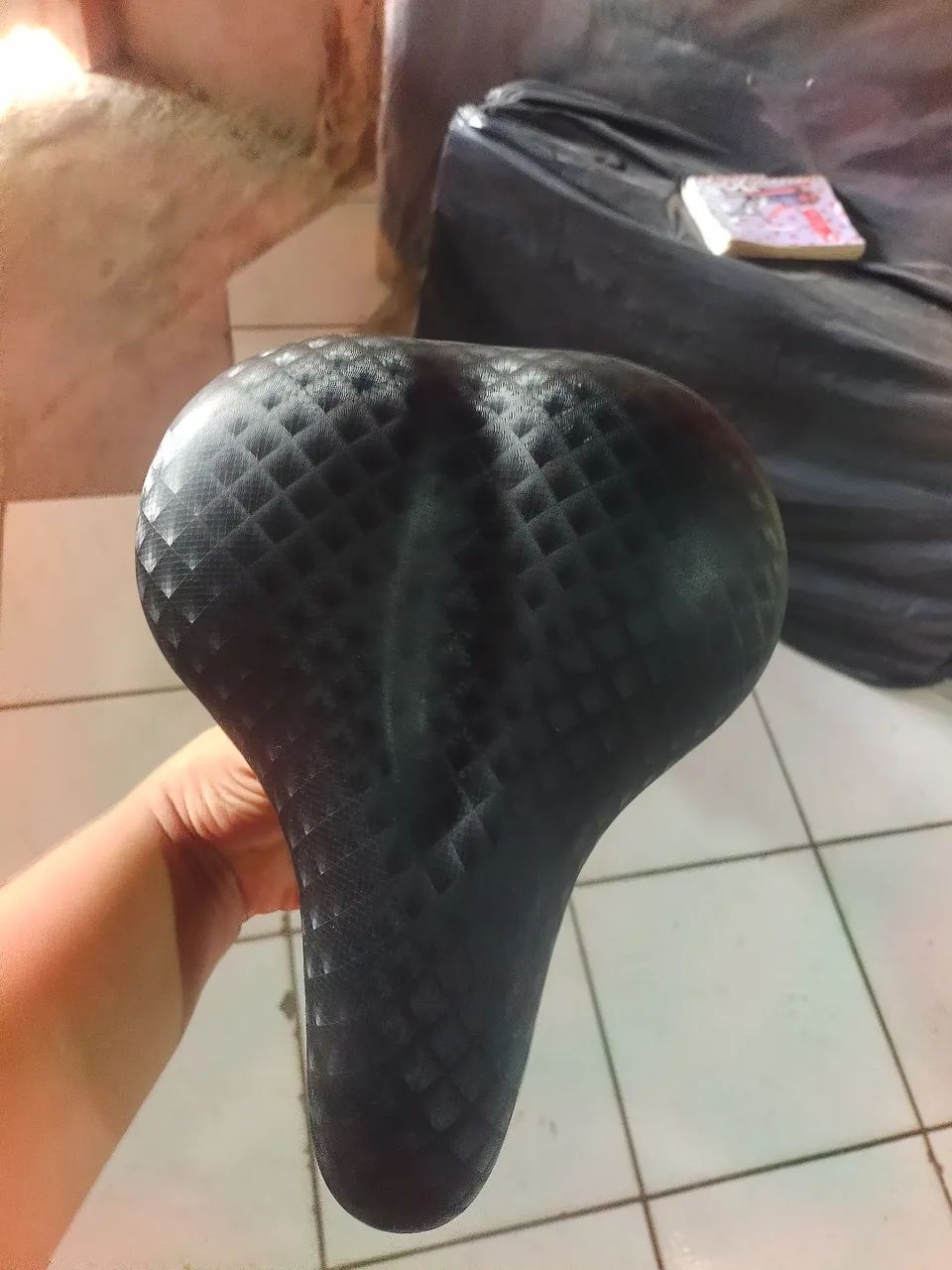 Selim (assento) acolchoado para bicicleta - Foto 4