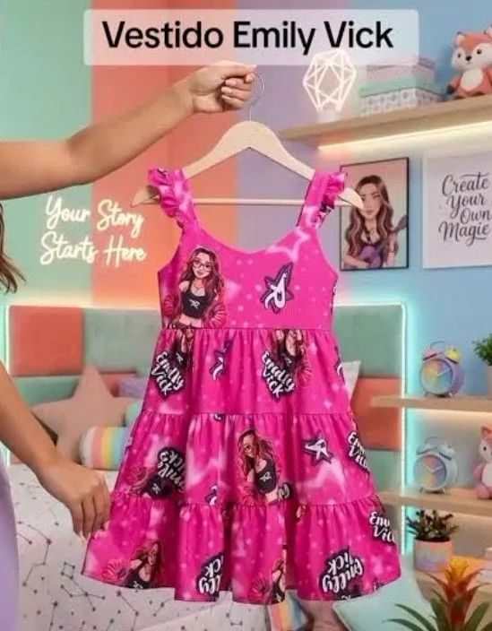 Vestido Dos Rosas Emilly Vick  - Foto 4