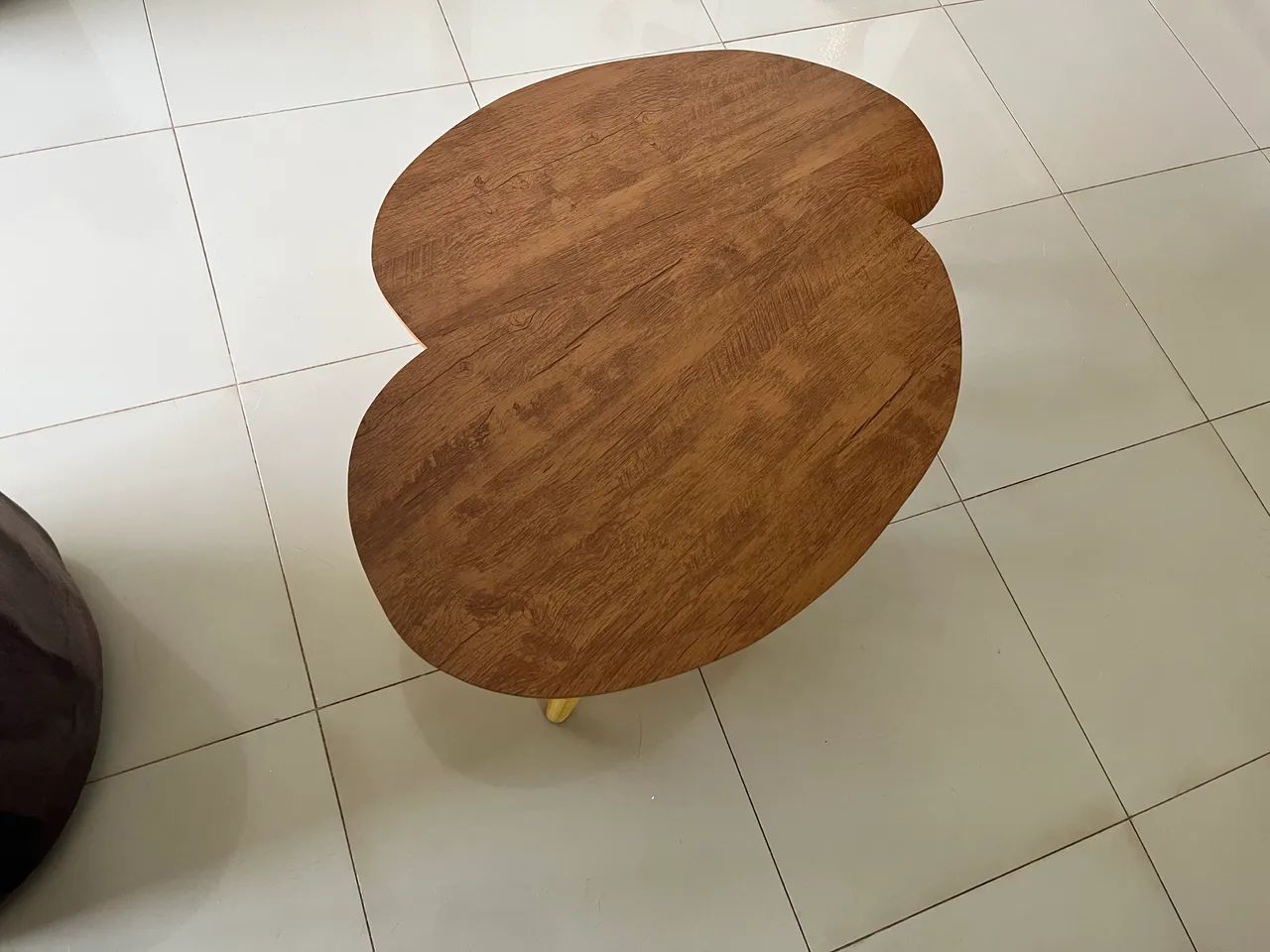 Vendo conjunto de mesa de centro estilo orgânico  novíssima  - Foto 4