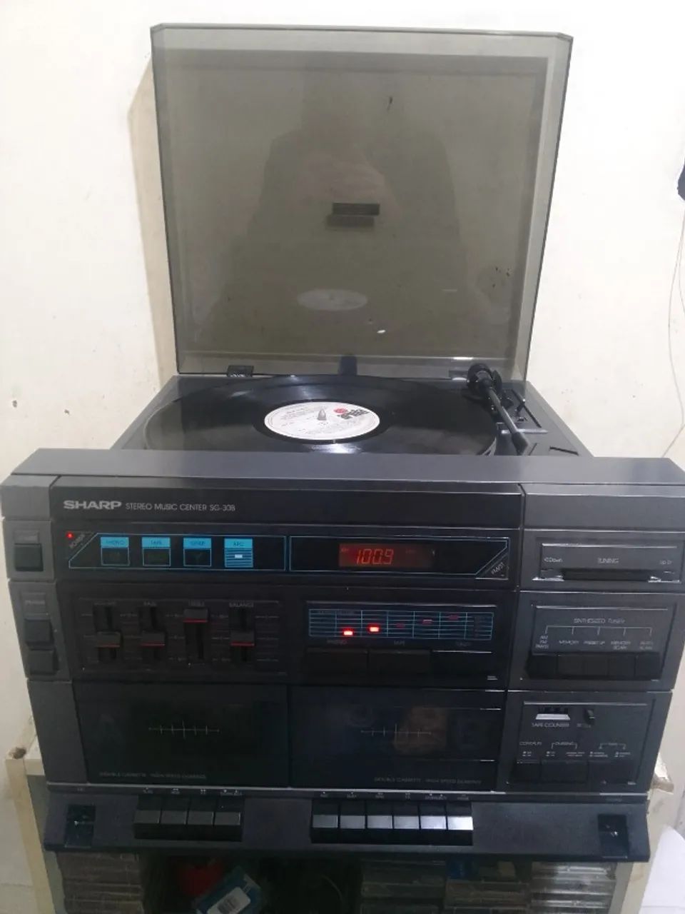 Toca Discos 3 em 1 Sharp Sg 30 B  100 % Funcional