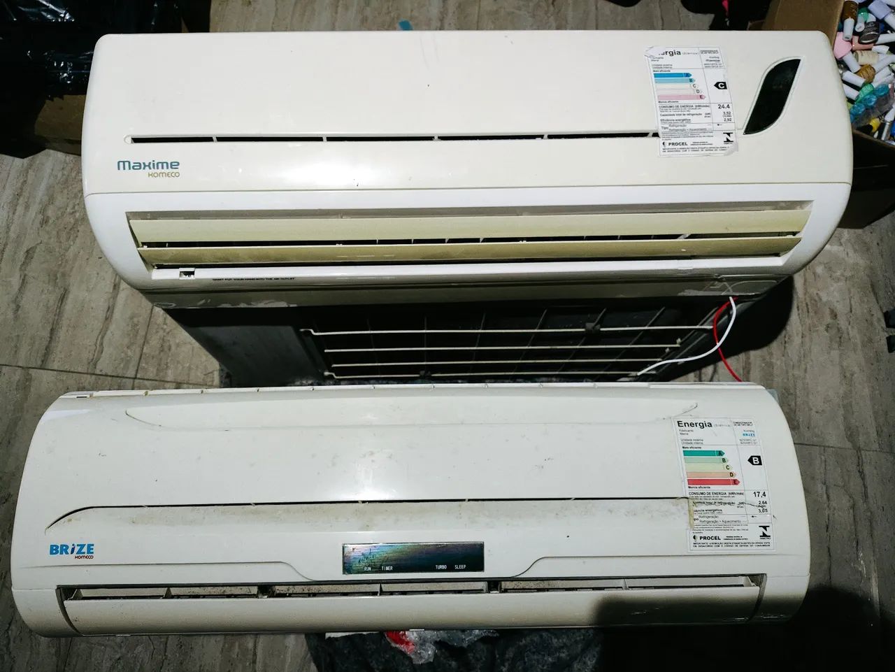 2 ar condicionado split Komeco 12.000 e 9.000 btus
