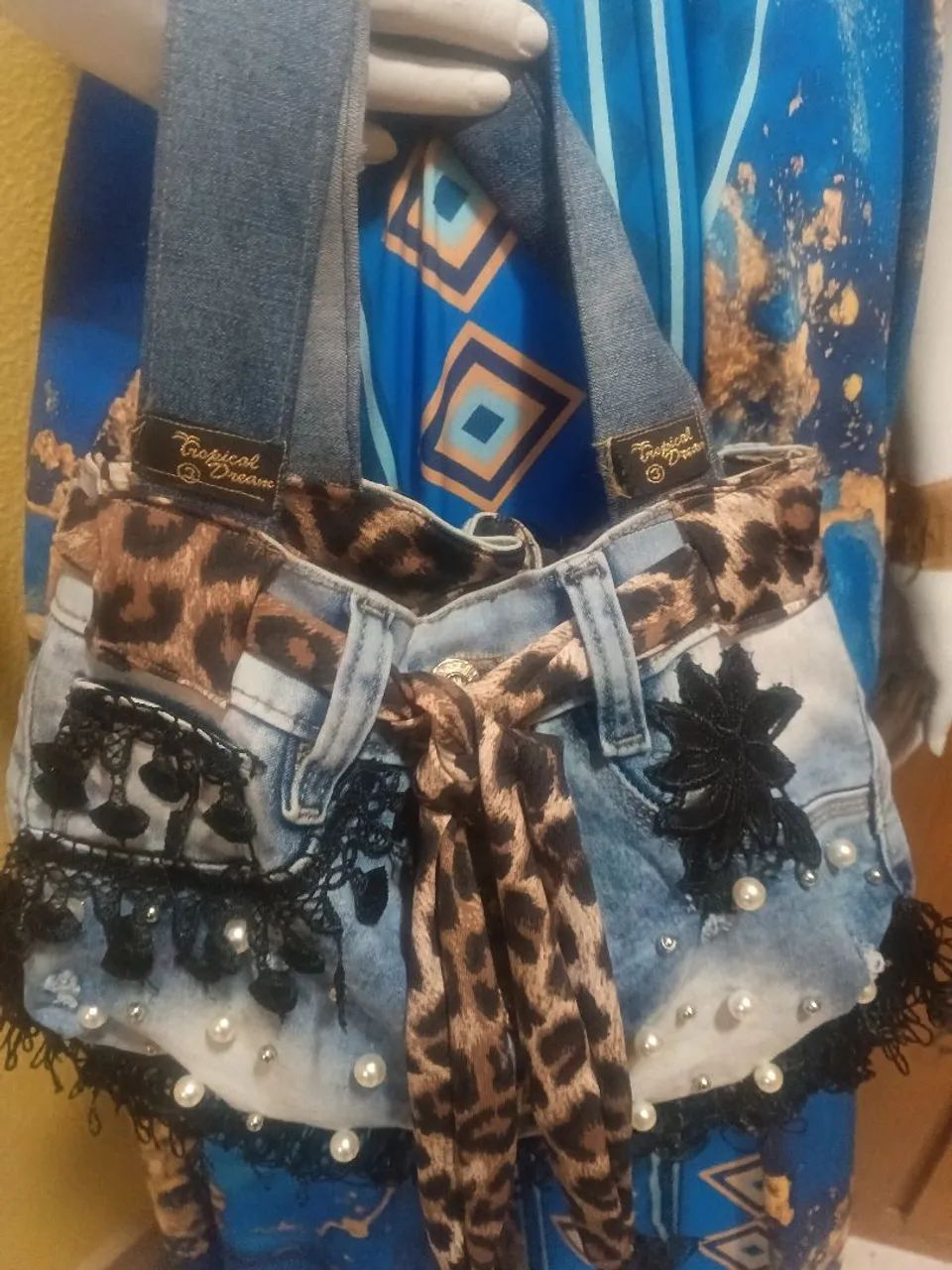 Bolsinha jeans atelier  - Foto 3