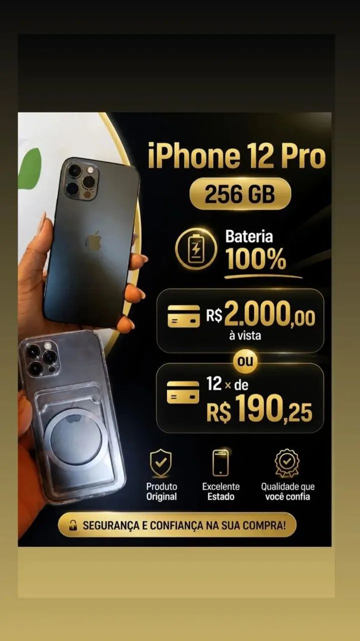 iPhone 12 pro 256GB - Celulares e Smartphones - JK, Sete Lagoas