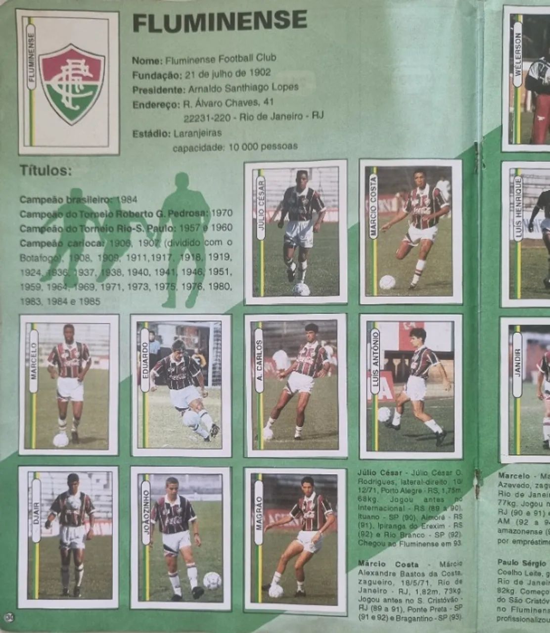 Álbum Campeonato Brasileiro de 1994 - Foto 3