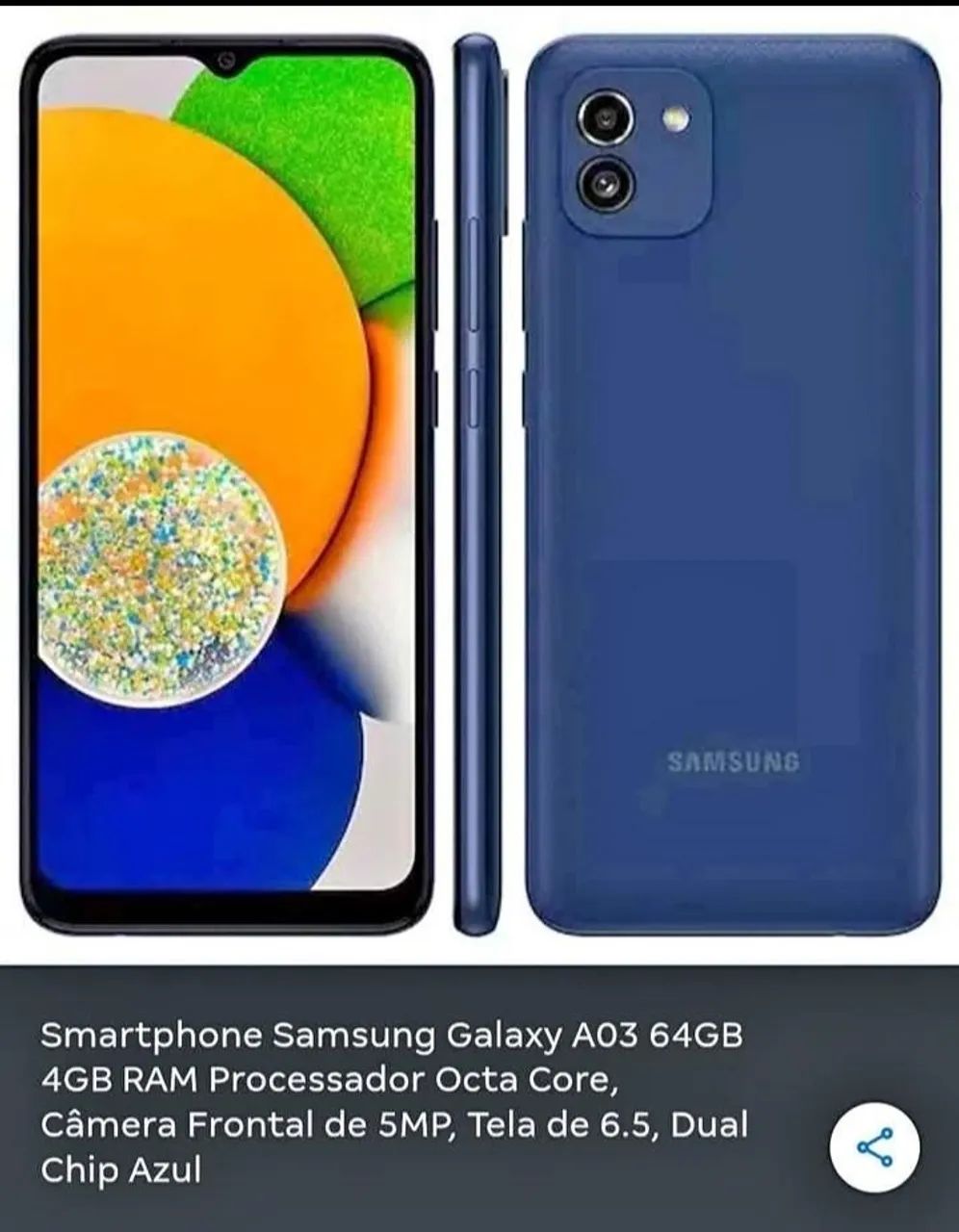 Celular Samsung A03  - Foto 2