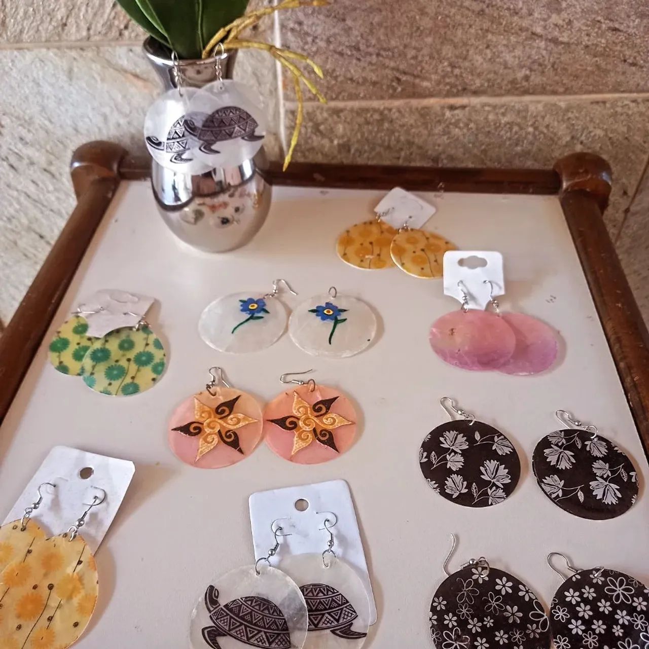 Brincos artesanais - Foto 3