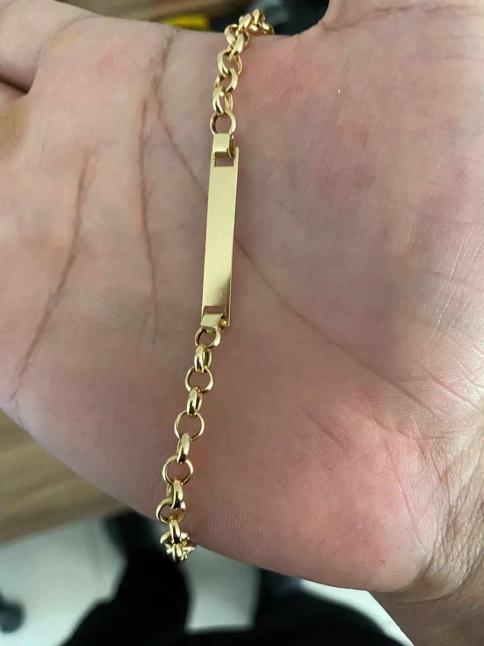 Pulseira infantil ouro 18k