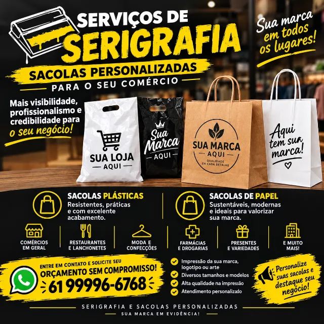 Sacolas personalizadas