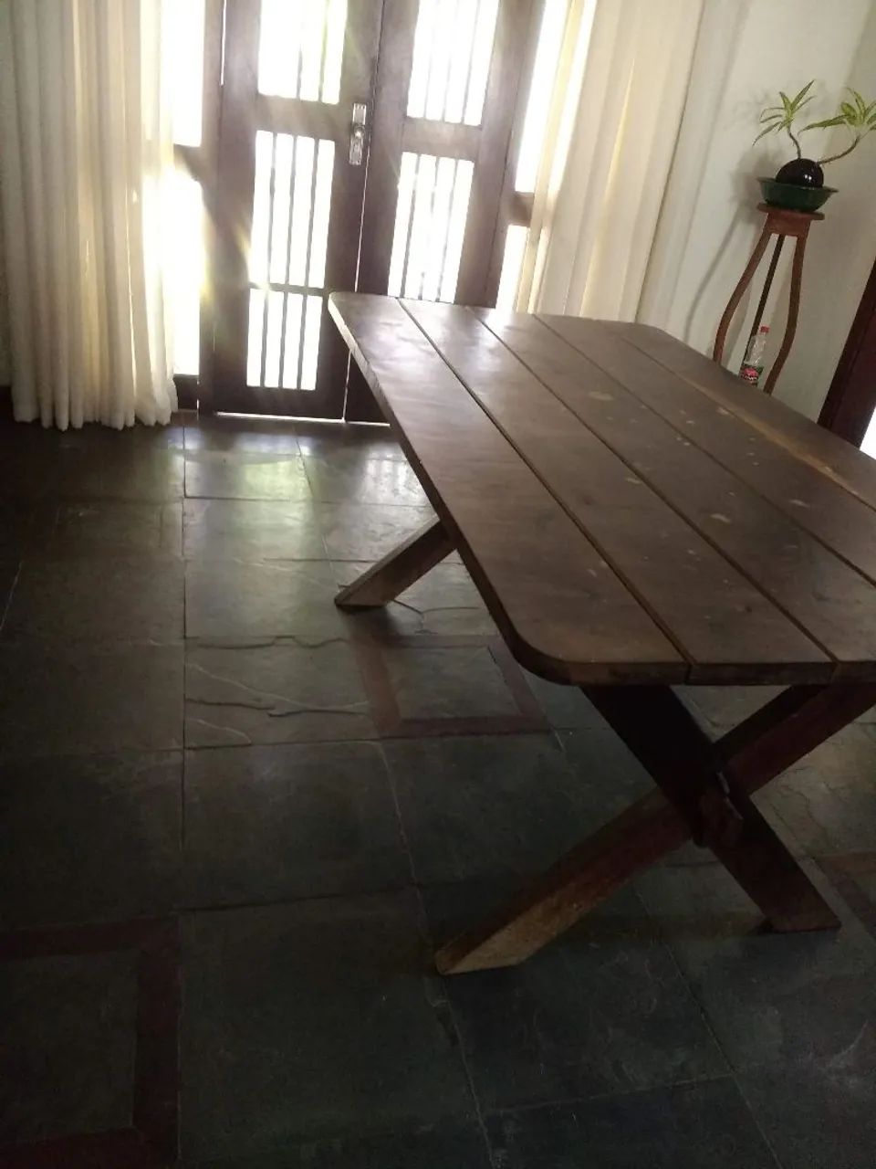 Mesa rústica de madeira pau d'arco  - Foto 3