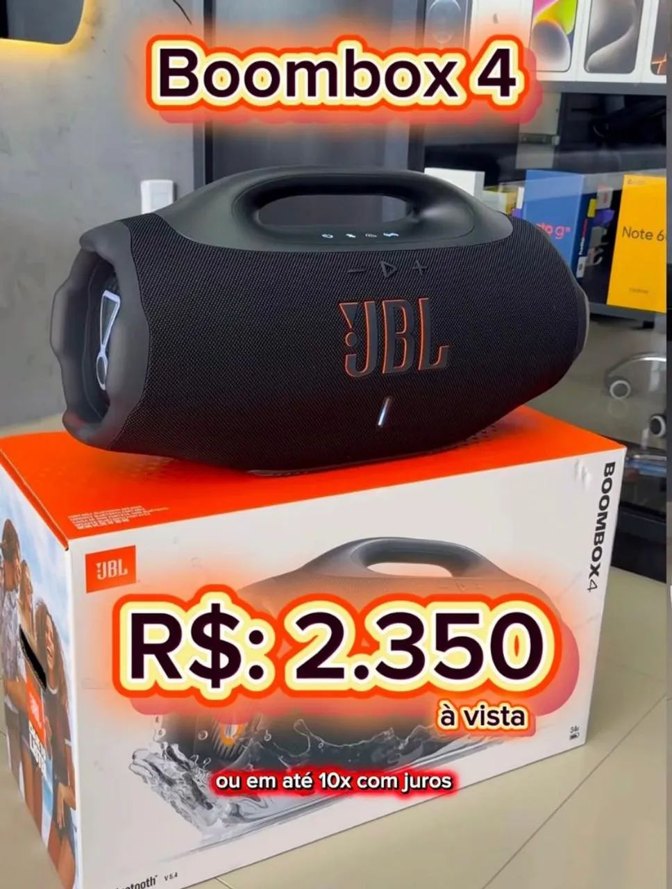 Boombox 4 JBL Preta
