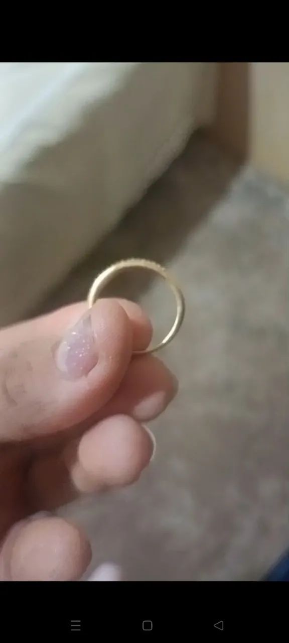 Aliança de ouro com brilhantes, da Rubi.  - Foto 2