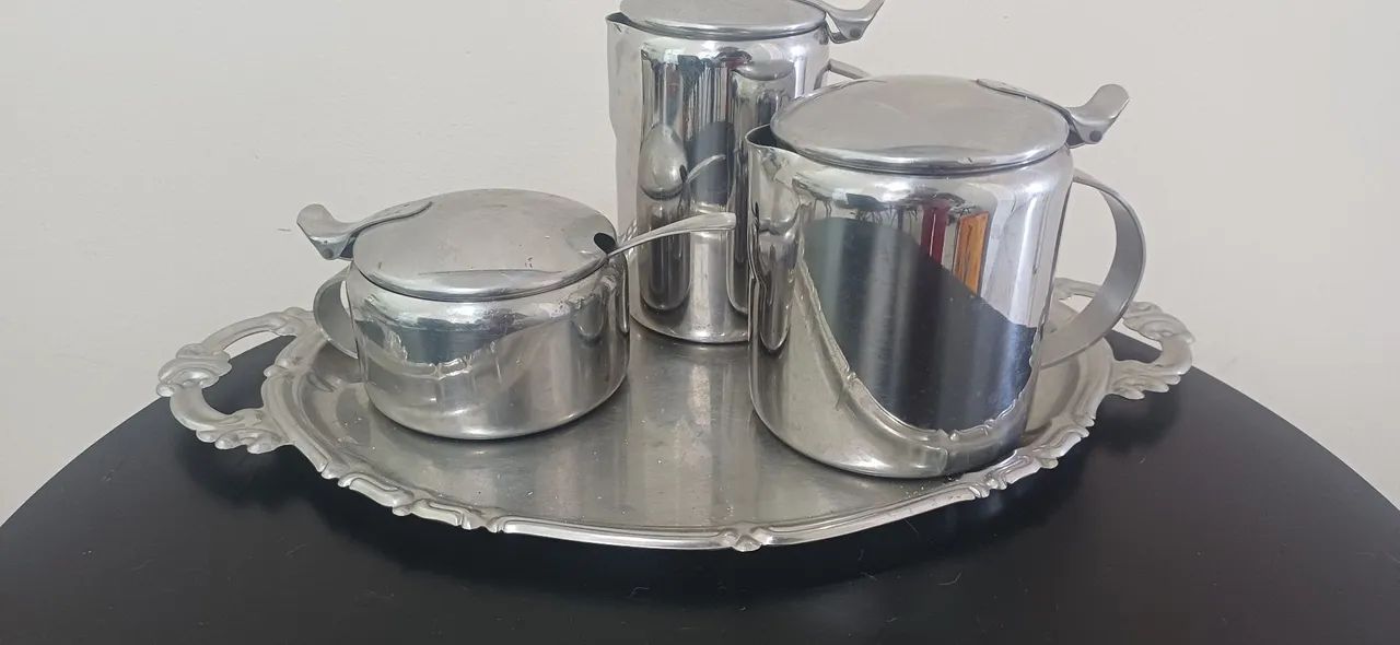 Kit chá inox 5 peças 