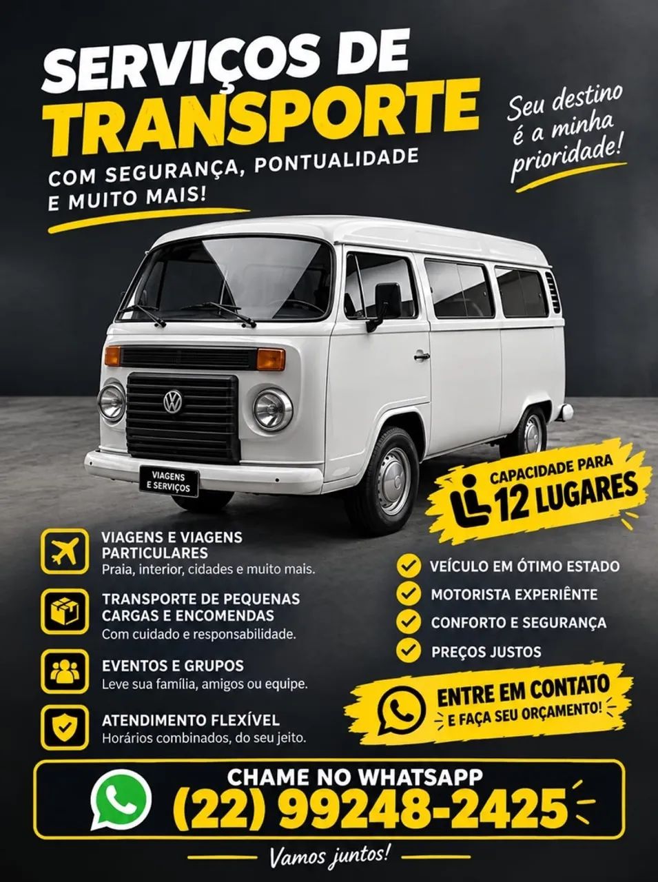 Frete, fretamento, mudanças. 