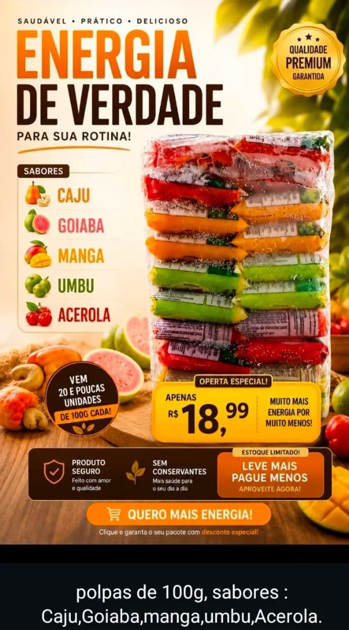 Morango ? congelado e Polpas da Fruta. - Foto 5