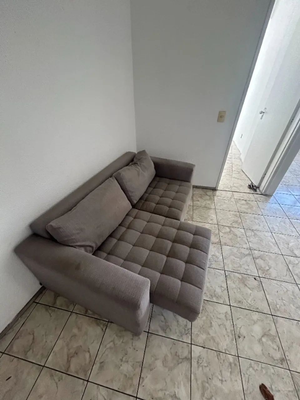 Sofá Retrátil 2 Lugares Cinza - Foto 4