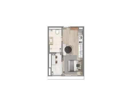 Studio para venda em Jardim Vila Mariana com 1 quarto, 32m² - Foto 3