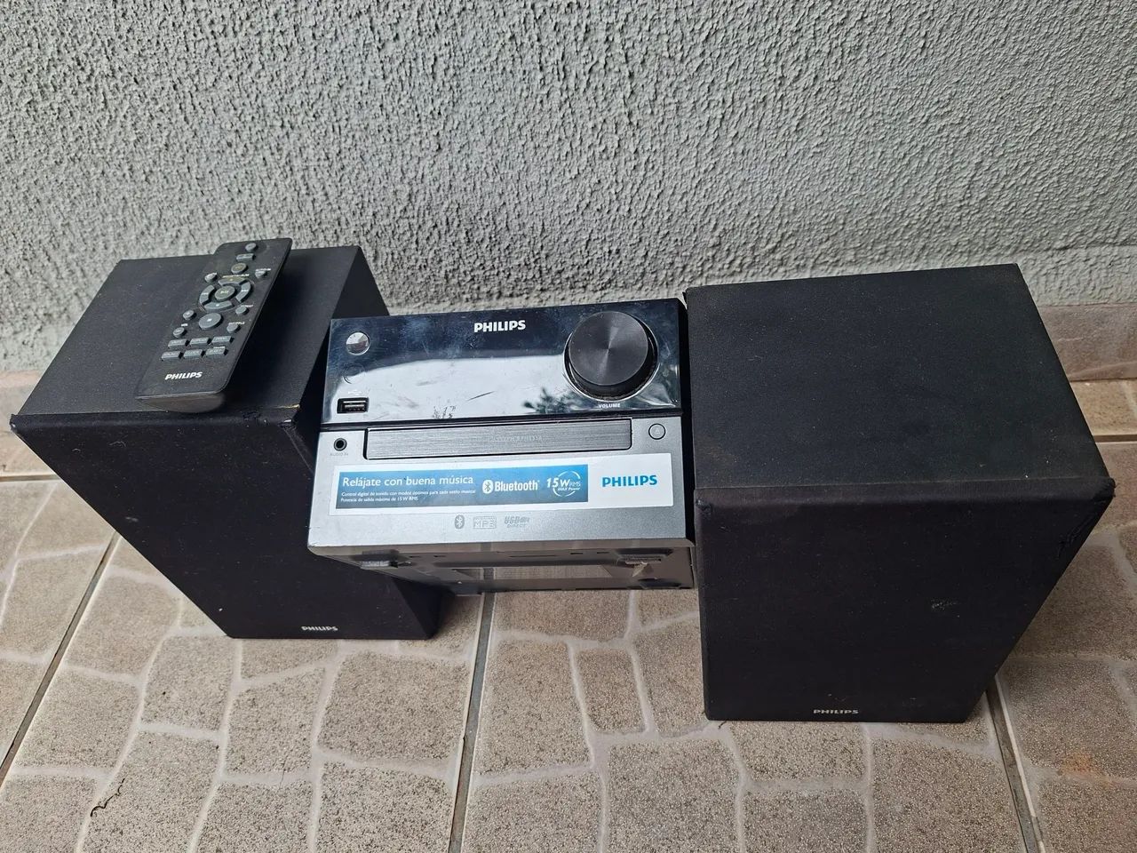 Som Philips mais caixas de som 