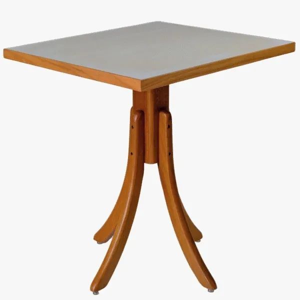 Mesa base madeira maciça 70X70 cm