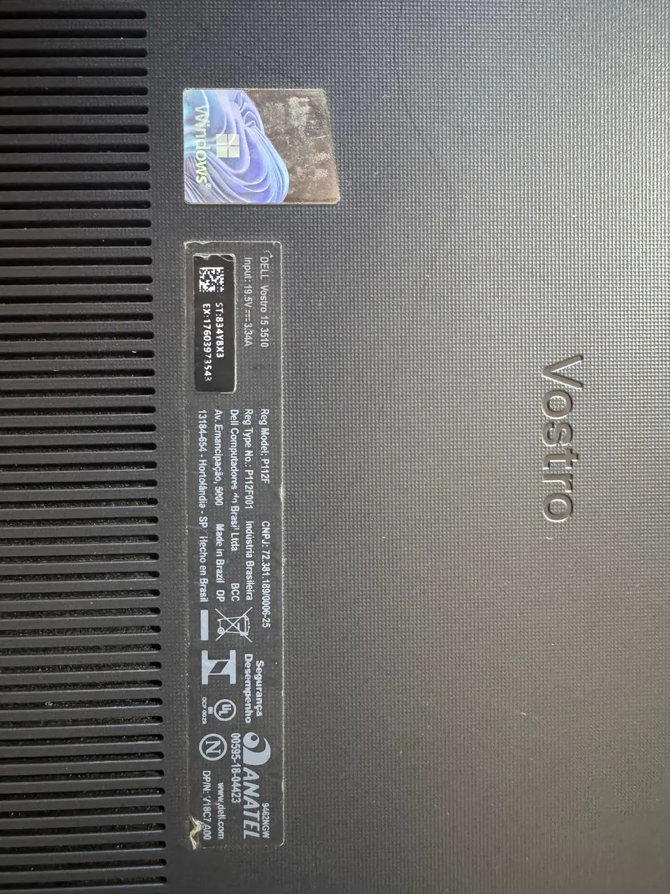 Notebook Dell vostro 15 3510