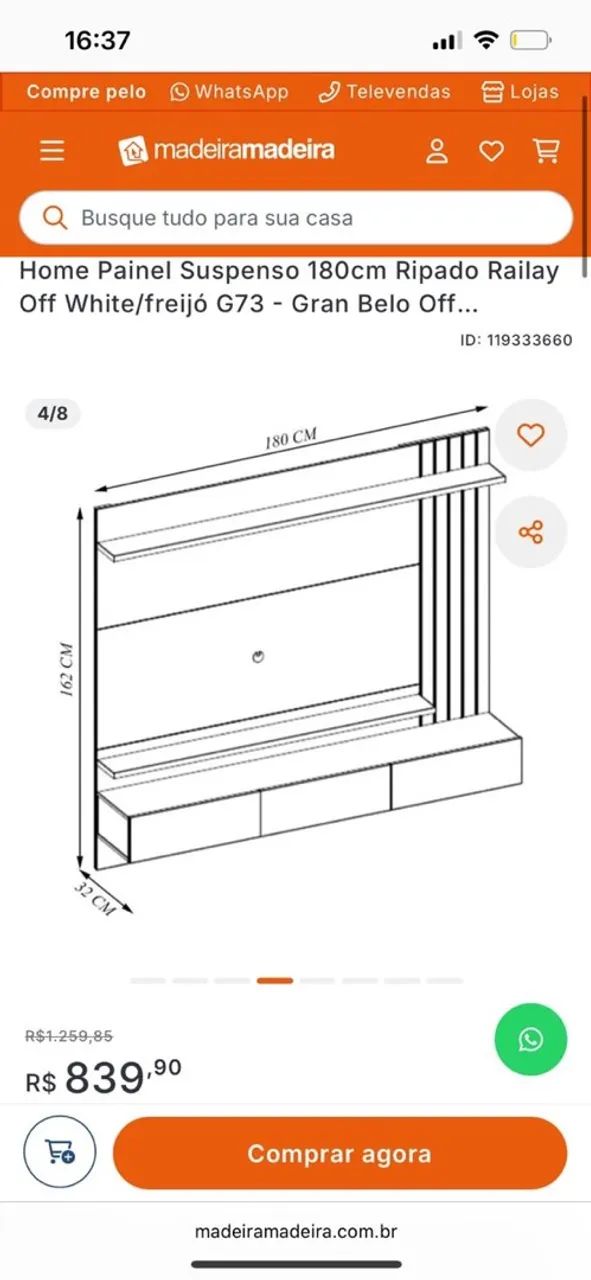 RACK PAINEL DE TV - Foto 4