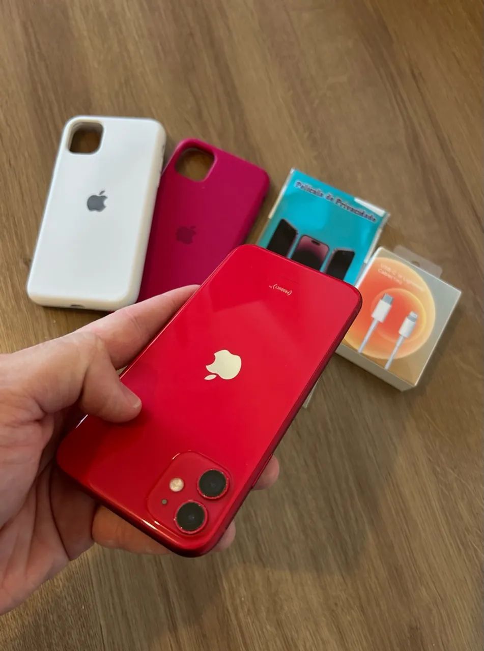 iPhone 11 Product Red - com acessórios  - Foto 3