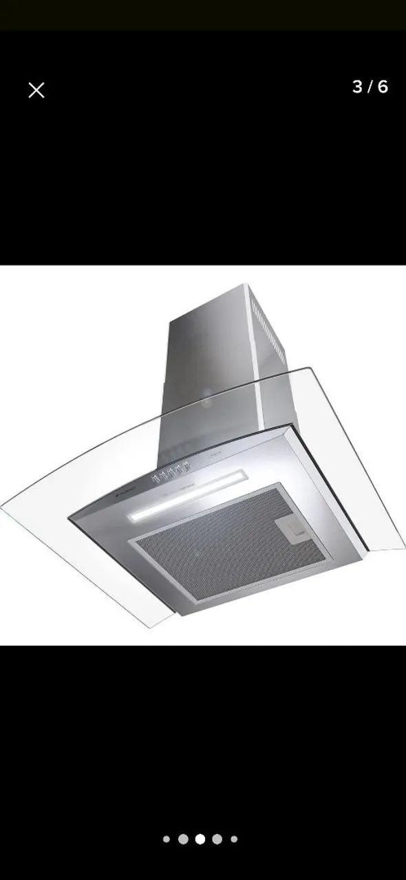 Coifa de Parede 60cm Cadence Inspire Vidro Curvo<br> - Foto 2