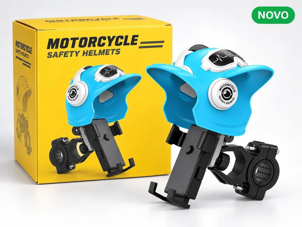 Suporte de Celular Com Capacete Para Moto - Foto 2