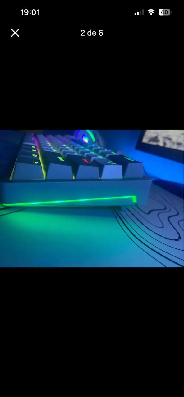 Teclado mecânico e mouse gamer  - Foto 4