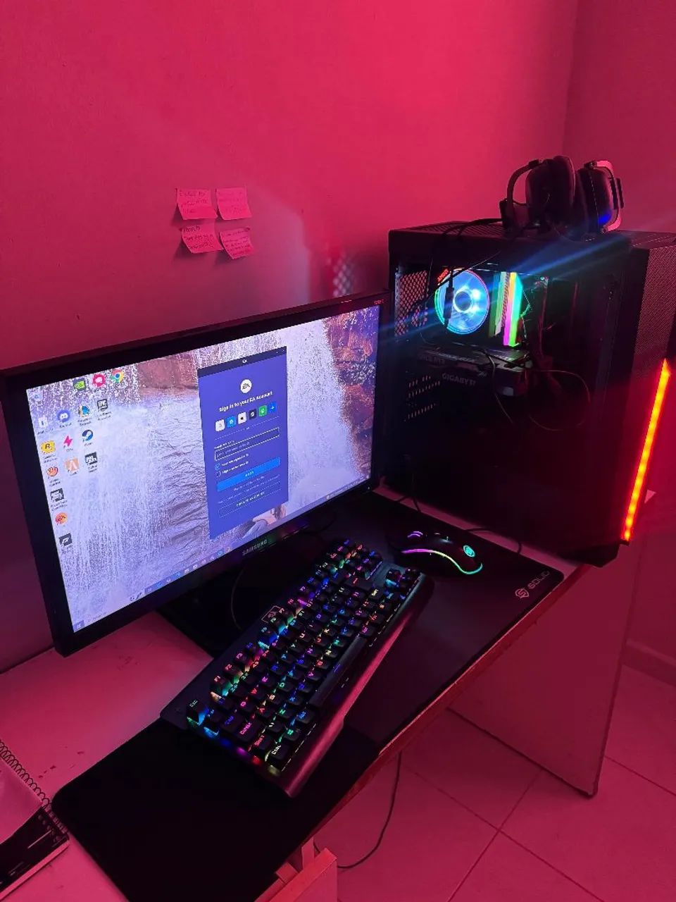Pc gamer, roda fortnite, GTA, valorante e etc..