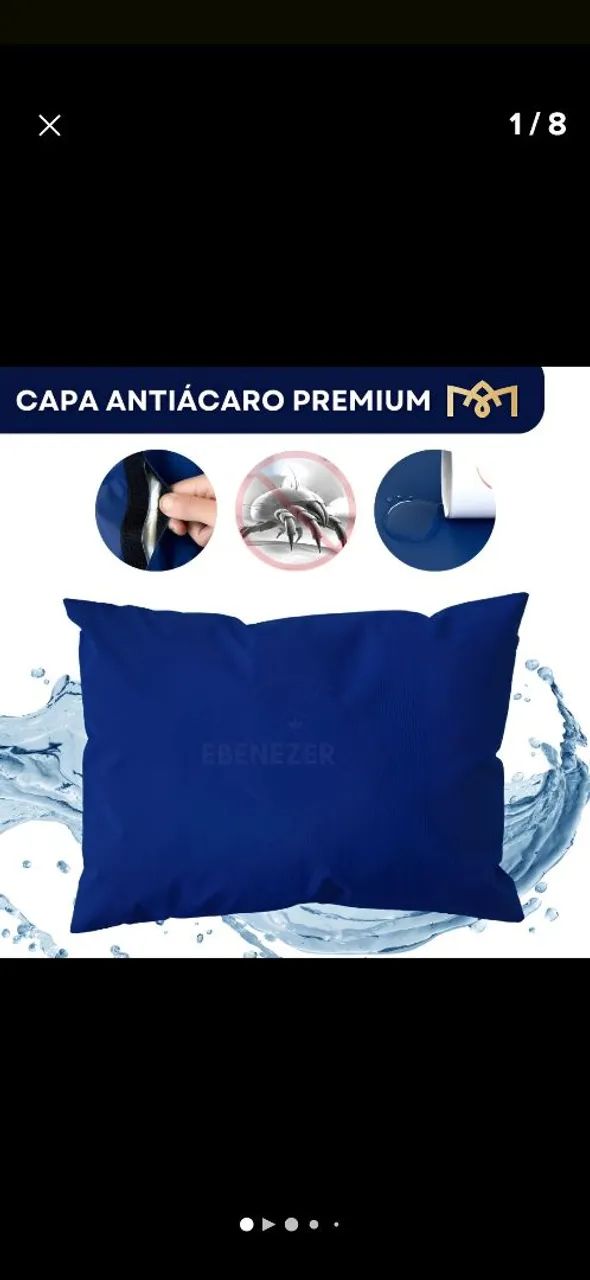 Capa travesseiro impermeável 