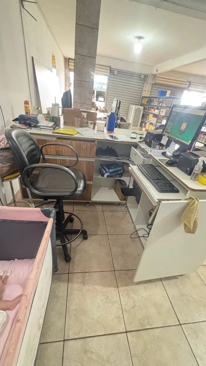 Balcão Caixa Comercial Grande em MDF com Gavetas - Loja/Recepção - Foto 5