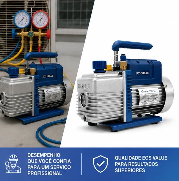 Bomba de Vácuo EOS Blue 6CFM Bivolt 1 Estágio - Foto 5