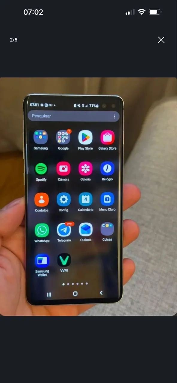 Samsung S10 Plus na Caixa (Excelente)  - Foto 3