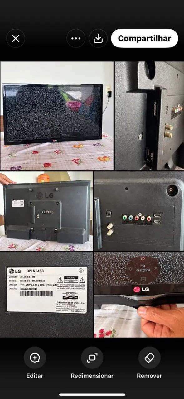 Vendo TV LG 32 polegadas 