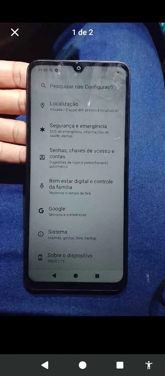 Poco C71 128gb celular semi novo sem detalhes  - Foto 2