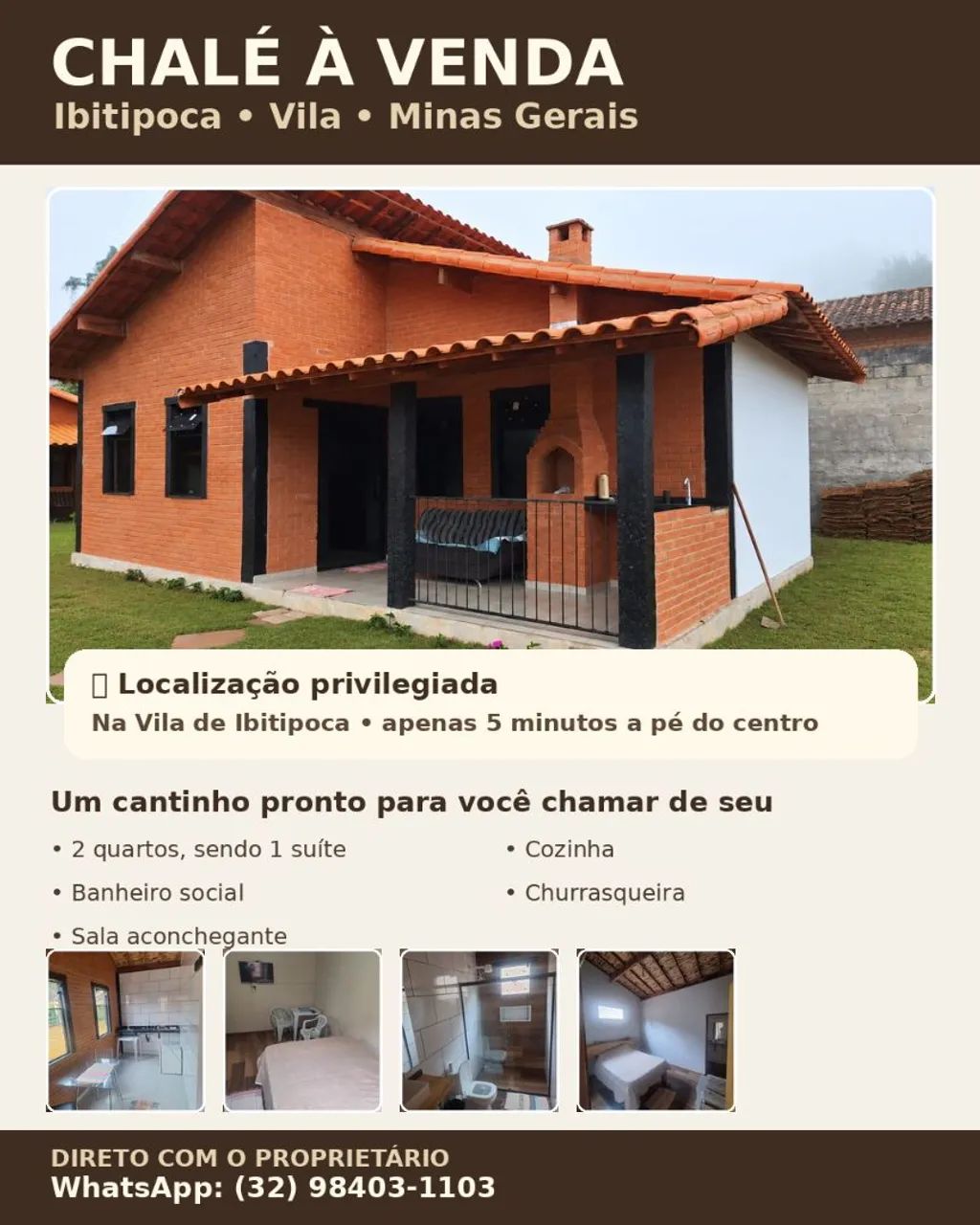 Vendo chalé em Ibitipoca MG - Foto 4