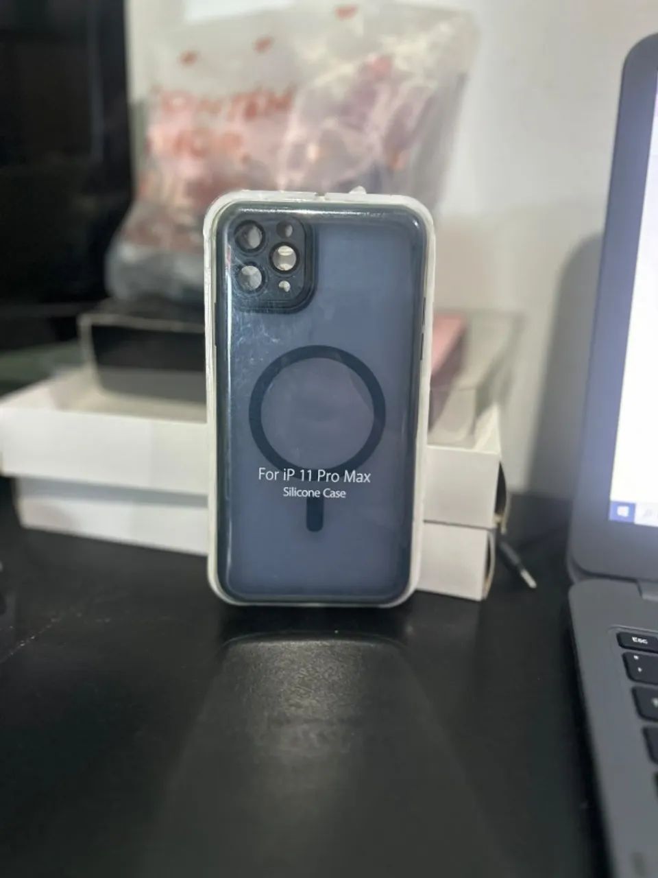 Case Capinha Silicone Iphone 11 Pro Max - Azul